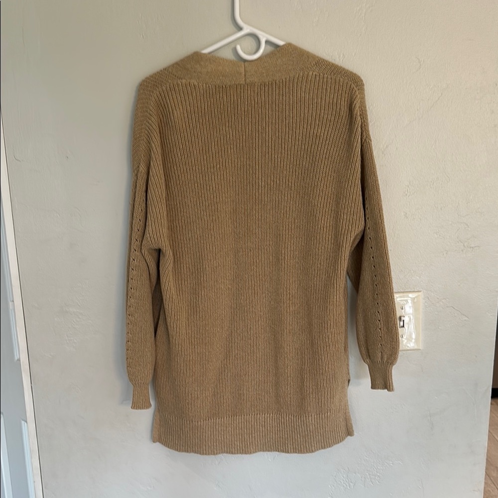 Universal Thread Tan Cardigan Sweater Open-Front - Picture 5 of 5
